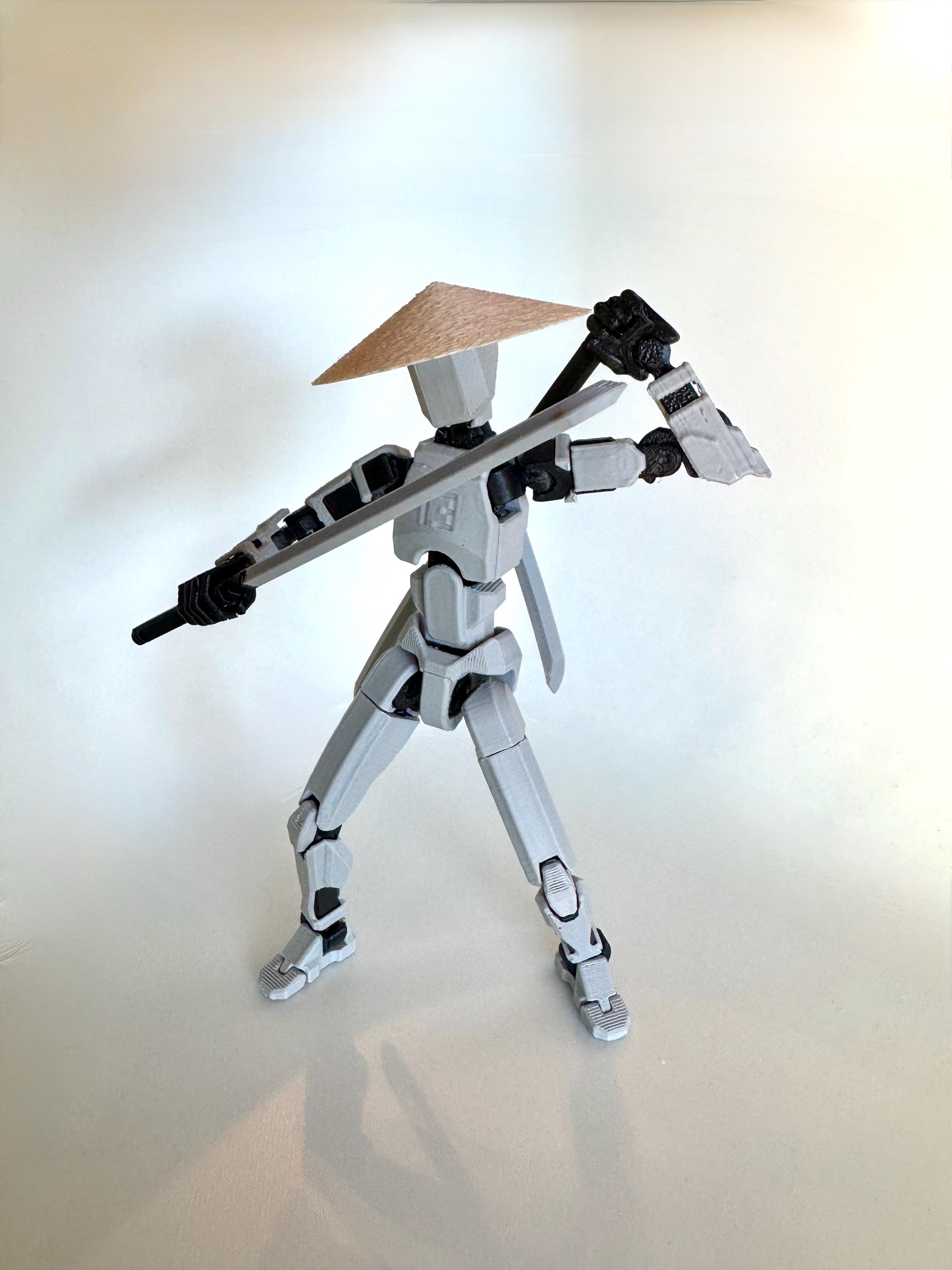 Accessoires ninja imprimés en 3D pour figurine articulée factice 13 (PETG)