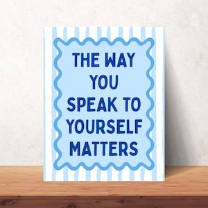 Self Love Matters Poster: Mental Health Affirmation Print (Digital Download)