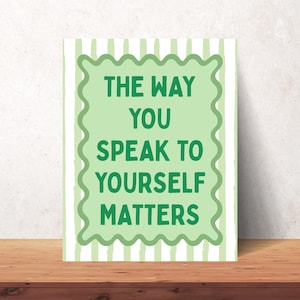 Self Love Matters Poster: Mental Health Affirmation Print (Digital Download)