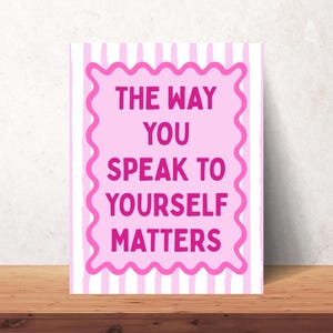 Self Love Matters Poster: Mental Health Affirmation Print (Digital Download)