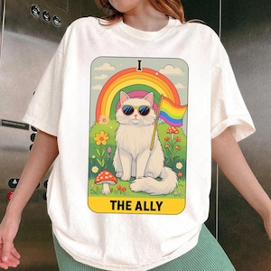 Gato aliado divertido con gafas de sol y carta del tarot, Orgullo Gay, LGBTQ (PNG), Gato divertido, LGBTQ (PNG), Lesbiana come lo que gato (PNG), Rana LGBTQ (PNG)