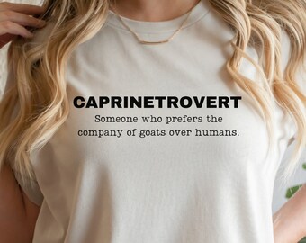 Caprintrovert Goat Lover T-Shirt Introvert Goat Shirt