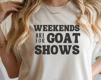 Goat Show TShirt Goat Lover Dairy Goat Show Stock T-Shirt Livestock Show Animal Shirt 4H T Shirt Gift for Goat Owner Show Life
