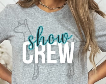 Saanen Show Crew T-Shirt Goat Show Life 4H Goat Show Mom Mini Saanen Goat Show T Shirt Dairy Goat TShirt Saanen Goat Shirt Miniature Goats