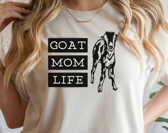 Lamancha Goat Mom Life T Shirt Mini Lamanca T-Shirt Goat Lover Gift Cute Baby Goat Shirt Homesteader Livestock Farmer 4H Show Shirt