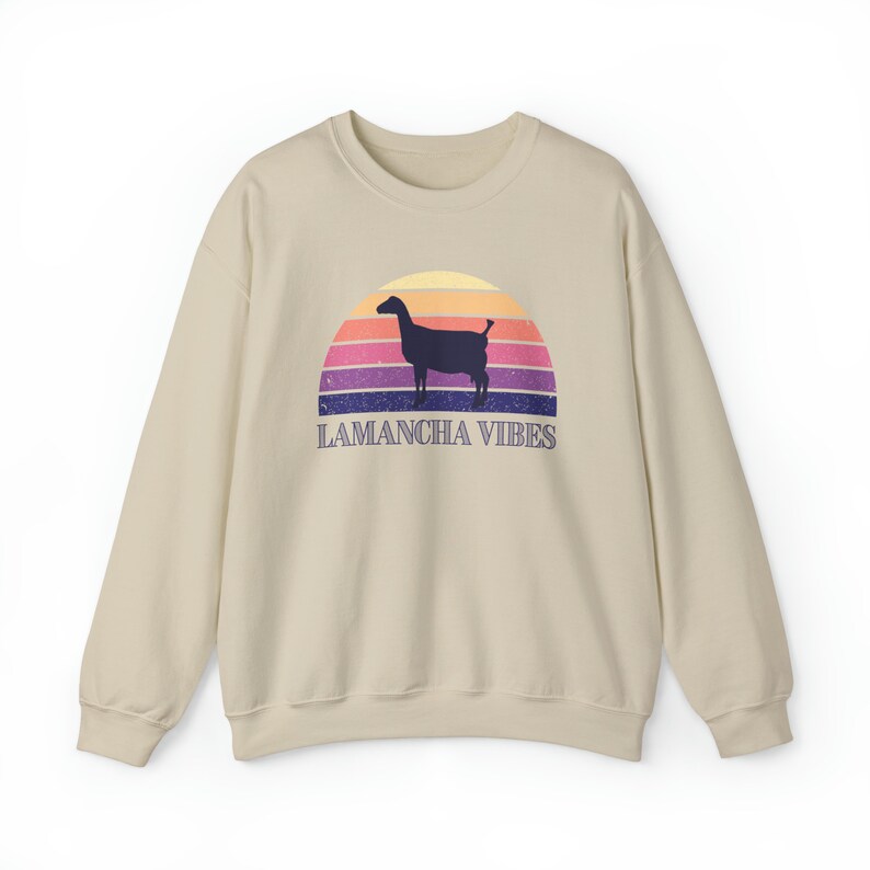 Lamancha Vibes Purple Crewneck Sweatshirt Goat Lover Womens Gift Show Goat Gift Vintage Sweatshirt Retro Pullover image 8