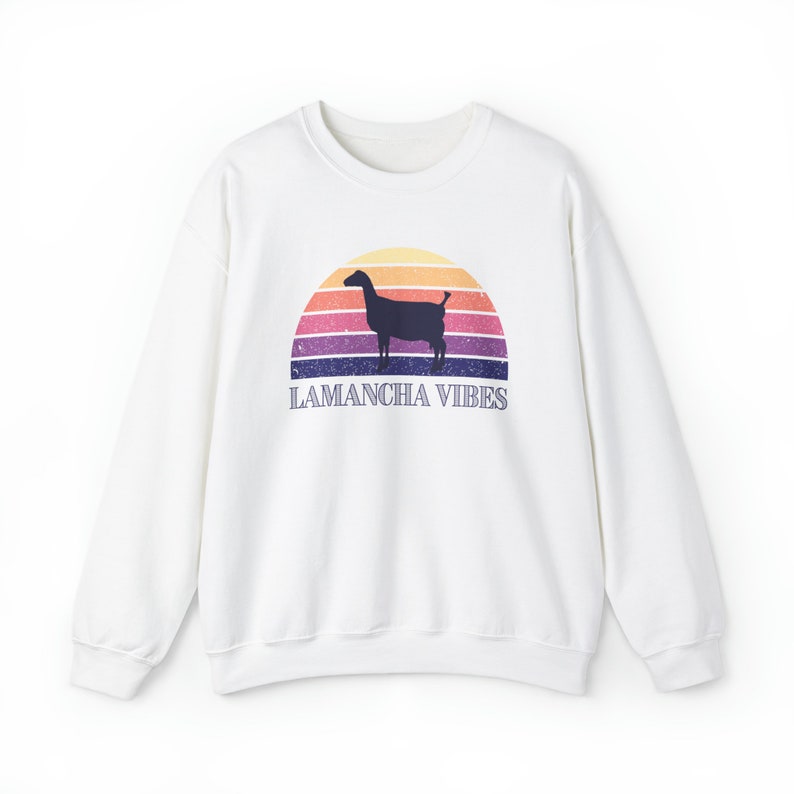 Lamancha Vibes Purple Crewneck Sweatshirt Goat Lover Womens Gift Show Goat Gift Vintage Sweatshirt Retro Pullover image 10