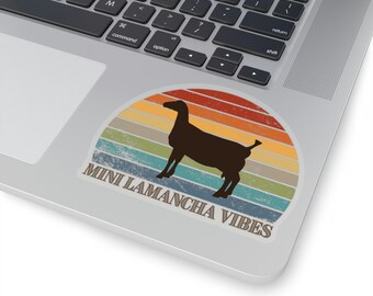 Mini Lamancha Sticker Laptop Decal Goat Window Decal Journal Sticker Goat Lover Sticker Miniature Goat Sticker Computer Decal Car Sticker