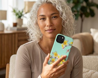 Plumeria Floral Magnetic Impact-Resistant Phone Case