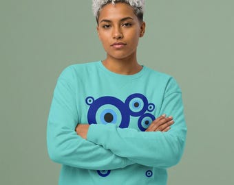 Evil Eye Graphic Sweatshirt \ Protection Crewneck