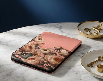 Floral Rose Garden Vintage Kindle Case