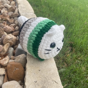 Aromantic Crocheted Loaf Cat Plushie