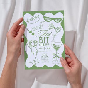 Clipart Tinis & Weenies – Griffonnages pour martini, fête et teckel