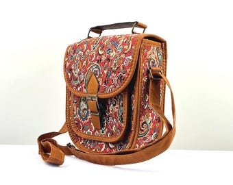 Bohemian Boho Bag – Colorful Handmade Shoulder Purse, Festival Crossbody Bag, Hippie Travel Handbag