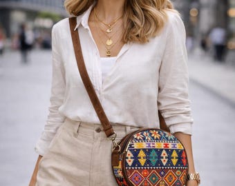 Bohemian Boho Bag – Colorful Handmade Shoulder Purse, Festival Crossbody Bag, Hippie Travel Handbag