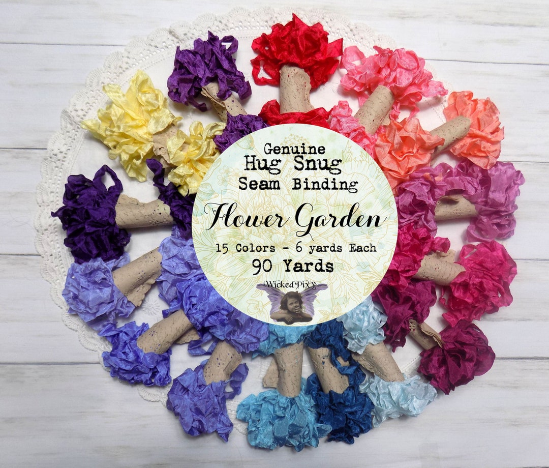 90 Yards Hug Snug Seam Binding Ribbon FLOWER GARDEN 6 Etsy
