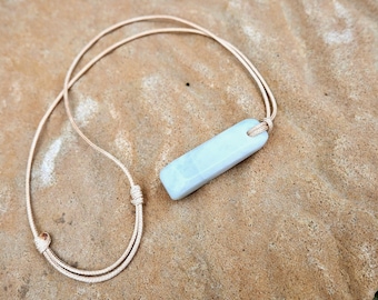 Hand Carved White Burmese Jadeite Pendant Necklace