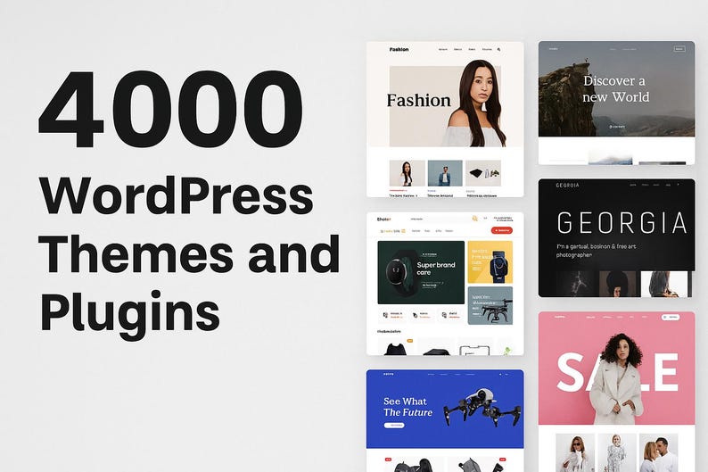 4000 Wordpress Themes and Plugins - Etsy