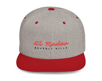 El Rodeo Beverly Hills Hat, Stylish Flat Bill Snapback Cap