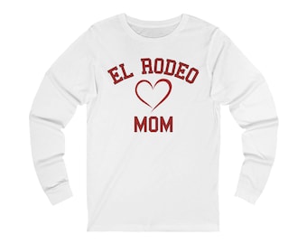 Retail Fit El Rodeo Beverly Hills Mom Long Sleeve Tee, Long Sleeve T-Shirt, Graphic Tee, Beverly Hills Shirt
