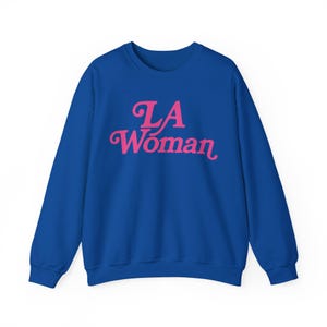 LA Woman Crewneck Sweatshirt - California Vibes, LA Sweatshirt, Los Angeles, Adult, Unisex Heavy Blend, Crewneck Sweat, Cali Style