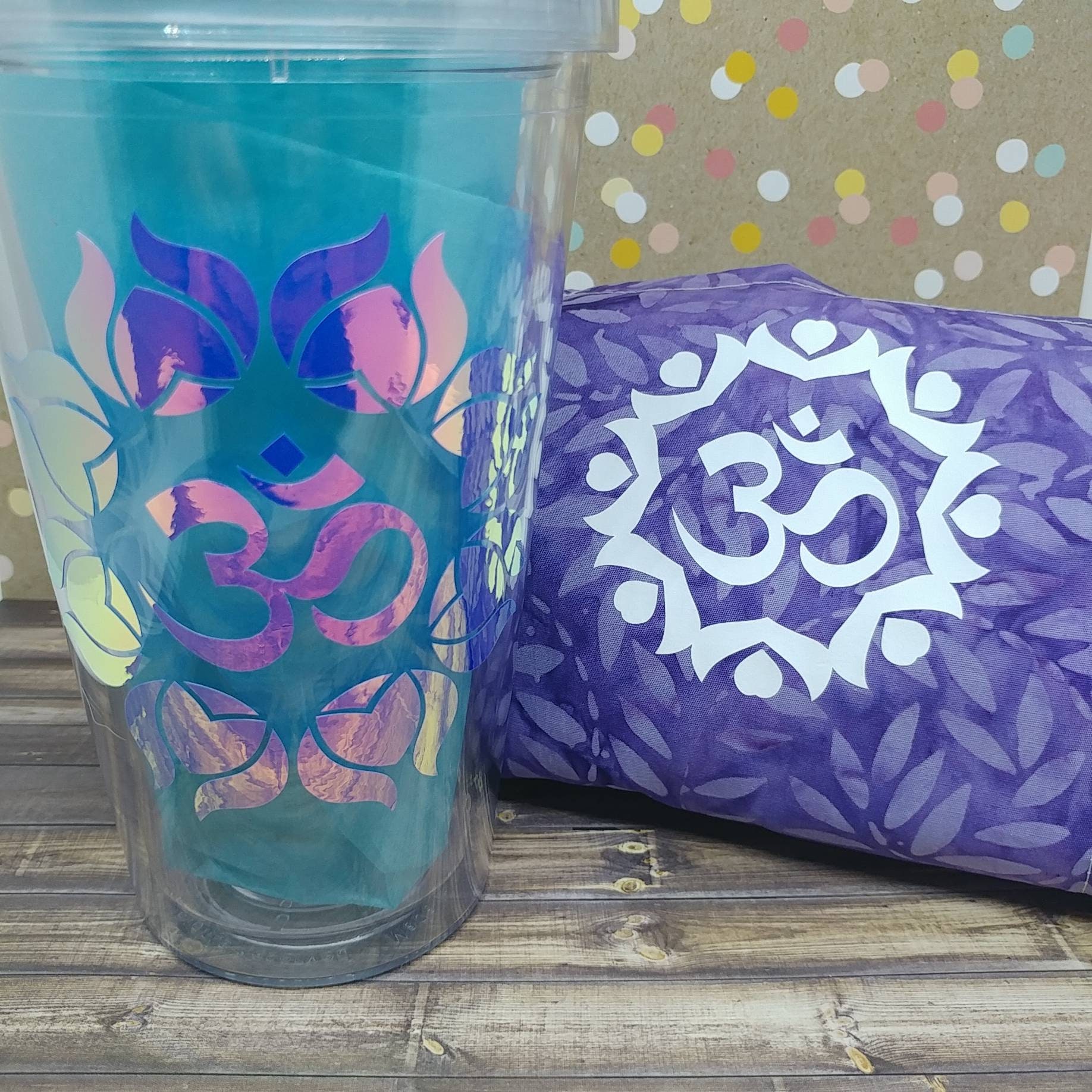 Matching Yoga Mat Bag And Eco Friendly Cup Set