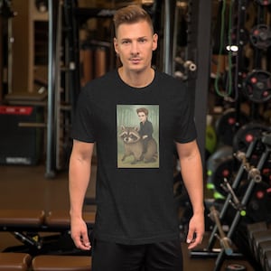 Edward Cullen Raccoon T-Shirt – Funny Twilight Meme Shirt – Sarcastic Animal Tee – Unisex Graphic Tee