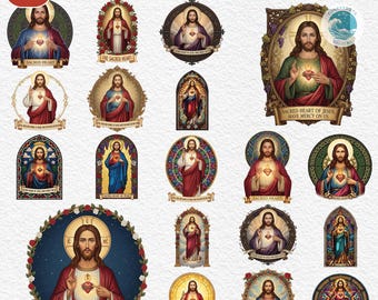 Nativity Scene Png Bundle, 20 PNG Jesus Christian, The Sacred Heart Png Bundle, Bible Verse Png, Christian Region Png, Faith Png