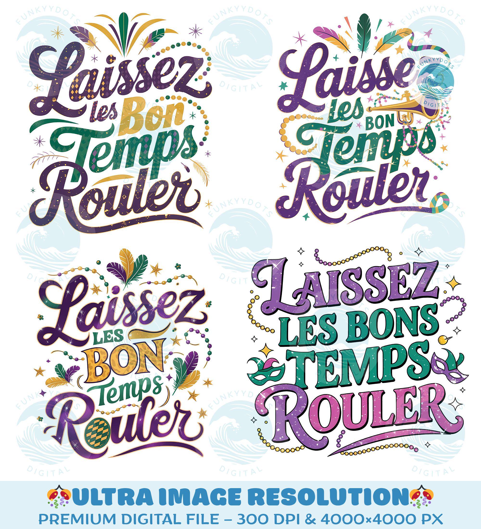 Fleur De Lis Png Bundle, 10 PNG Beads Louisiana, Laissez Les Bons Temps ...