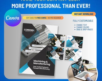 Professional Capability Statement Template | Editable Canva Business Profile | Company Overview & Government Contracting Document