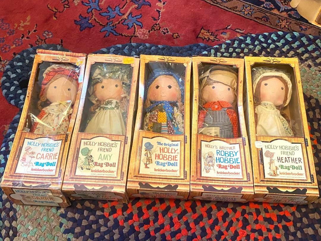 Lot 5 Holly Hobbie Hobby Amy Carrie Heather Brother Robbie Rag Doll 16 Tall MIB Etsy