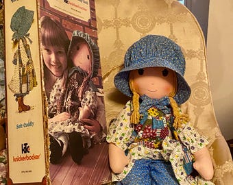 Vintage Holly Hobbie Hobby Rag Doll 27" Tall  in Box