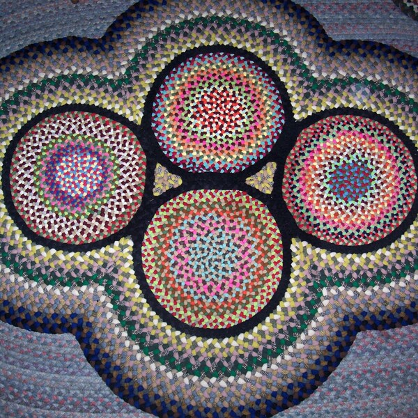 Wool Braided Rug Etsy