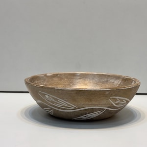 Handmade Mango Wood Bowl| Rustic Wooden Serving Bowl | Sustainable Fruit, Salad & Snack Bowl | Eco-Friendly Kitchen Decor