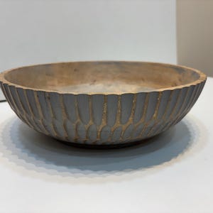 Handcrafted Mango Wood Bowl| Rustic Wooden Serving Bowl | Sustainable Fruit, Salad & Snack Bowl | Eco-Friendly Kitchen Decor