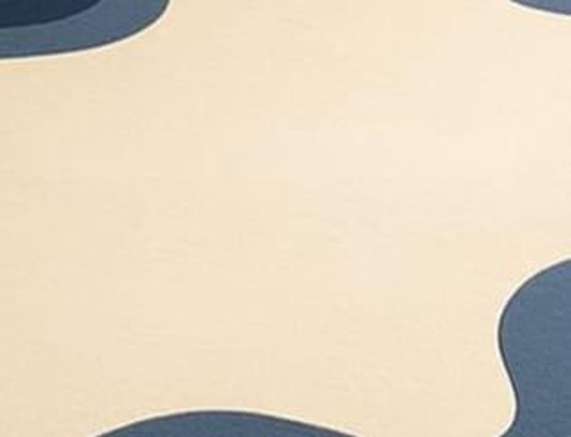 Beige Ripple Rug Abstract Wavy Rug: Modern Blue Beige Ripple Design - Etsy
