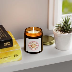 Scented Candle, Coconut Apricot Wax, Relaxing Home Fragrance, Gift for Her, Spa Decor