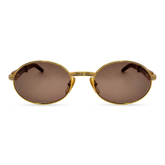 Authentic Cartier Giverny - 53-22 Gold Woods Sunglasses W  display picture 1