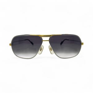Authentic Cartier Santos (Vintage Aviators) - Gold Wires Sunglasses (80s)