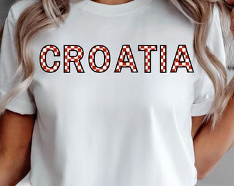 Maglietta della Croazia, maglietta dell'orgoglio balcanico, regalo patriottico croato