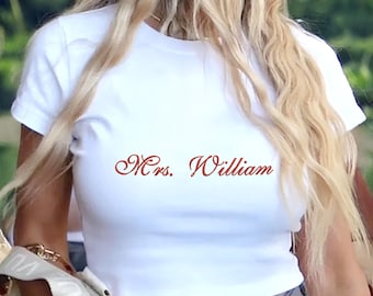 Custom Embroidered Bachelorette Baby Tee: Personalized Bridal Gift