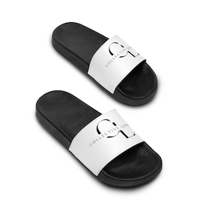Unisex CL Slides - Comfortable Slides, Summer Wear, Everyday Sandals, Black and White Slides Shoes, Slides Sandals, Clean looking Slides