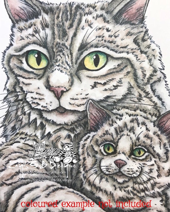 Kitty Calins Realistes Dessin Dun Maman Chat Et Son Chaton Etsy Kitty Calins Realistes Dessin Dun Maman Chat Et Son Chaton Etsy