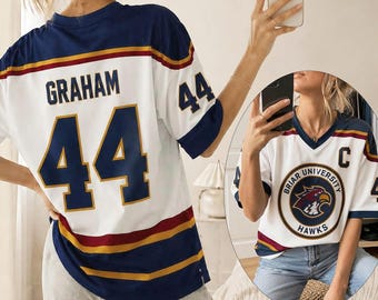 Custom Briar University Jersey Shirt, Campus Style Fan Inspired Sports, Game Day Athletic Streetwear, Book Lover Gift, Graham Di Laurentis