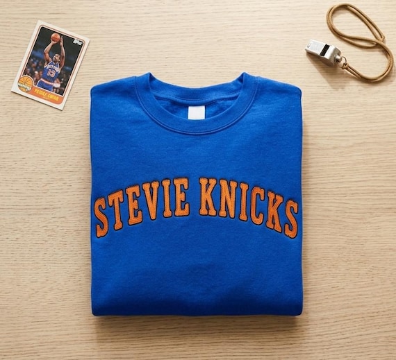 Embroidered Stevie Knicks Shirt, Stevie Knicks Tee, Blue Stevie Knicks Shirt, Blue and Orange Stevie Knicks Tee