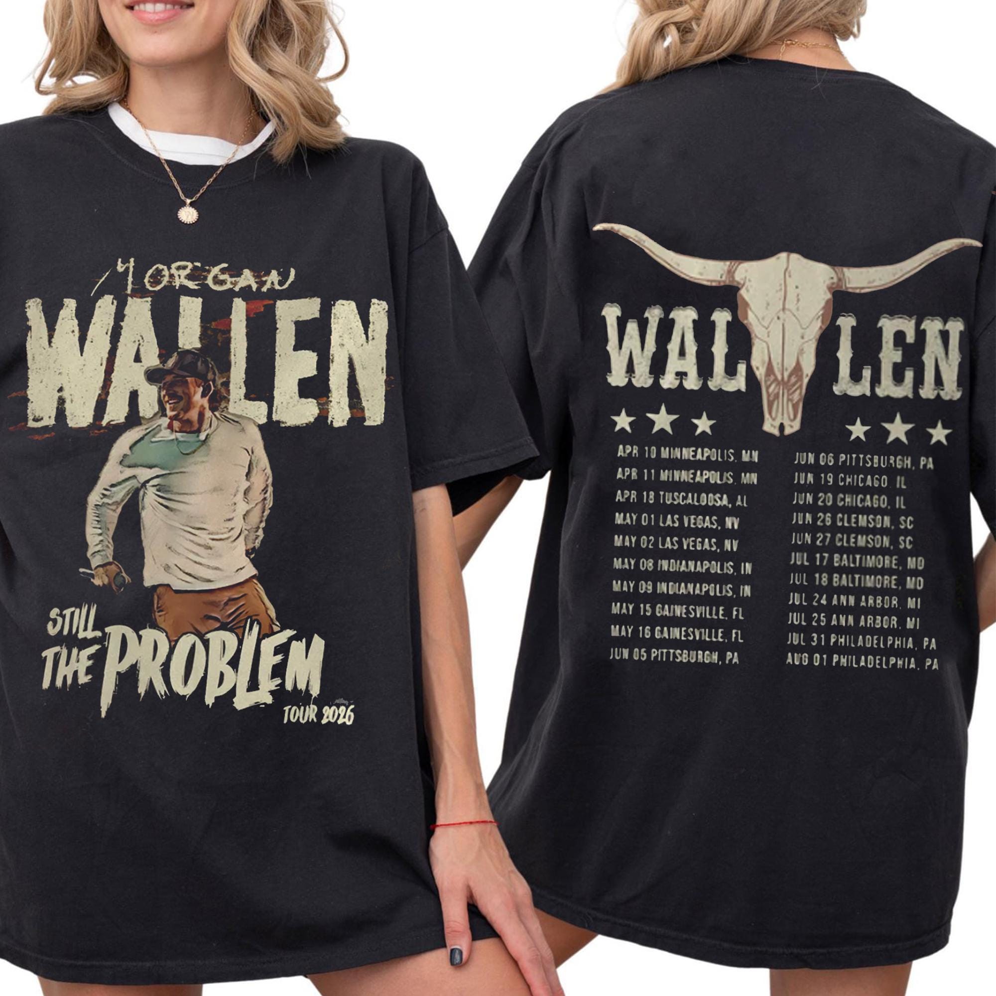 Discover Wallen Western Still The Problem Tour 2026 Comfort Colors Shirt, Wallen Western Shirt
