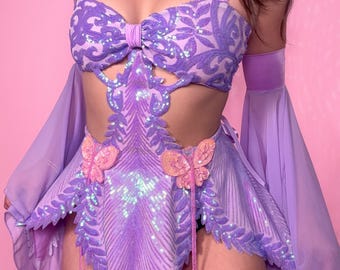 Sequin Fairy Winx Rave Dress: Pixie Hollow Outfit