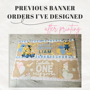 Striscione personalizzato 2x6 piedi / Stampa presso Walgreens o CVS (Download digitale) immagine 5