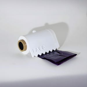 Porta sacchetti per escrementi di cane / Personalizzato / Facile da strappare / Riarrotolabile / Design carta igienica