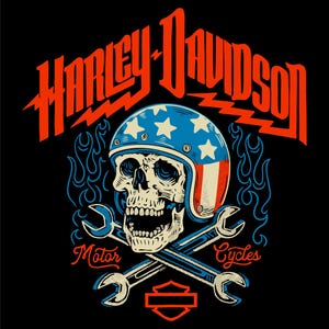 Vintage biker-dödskallekonstverk – Retro motorcykelkulturdesign | Anpassad varumärkeslogotyp PNG JPG SVG | Redigerbar vintage förarkonst